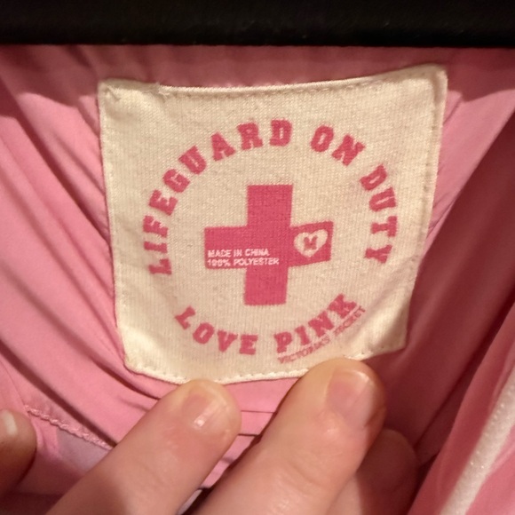 Vintage PINK Victoria's Secret Light Pink lifeguard Jacket - Picture 3 of 5